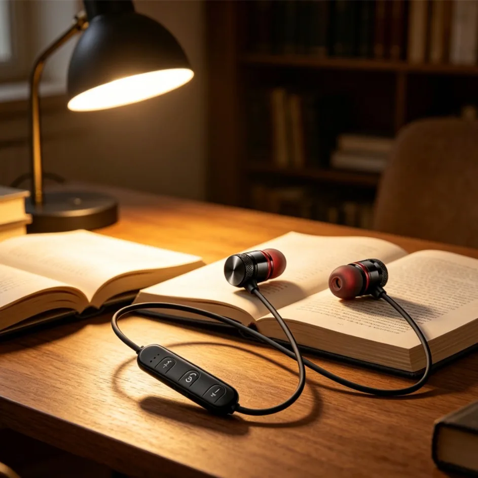 Magnetic Neckband Sports Earphones - Fones de ouvido Bluetooth intra-auriculares com