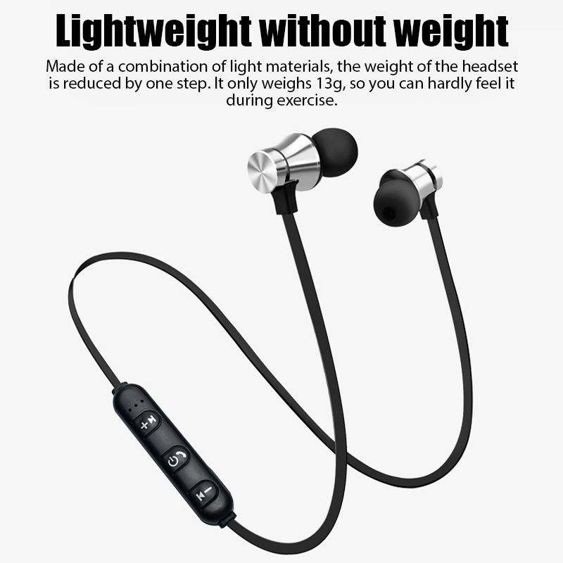 Magnetic Neckband Sports Earphones - Fone de Ouvido Bluetooth 4.2 Sem