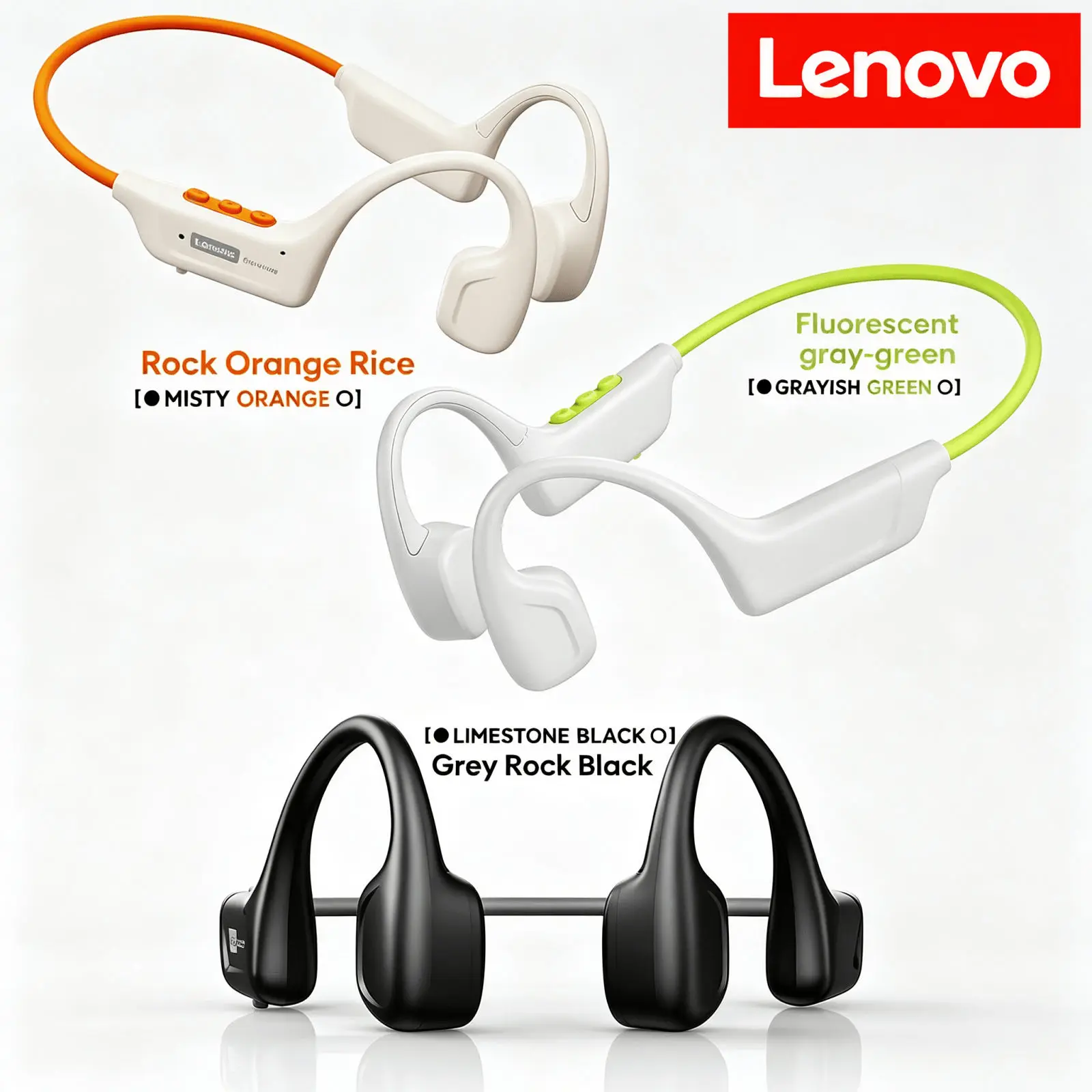 Fones de ouvido Lenovo S102 co - Bone Conduction Running Headphones avaliação e preço