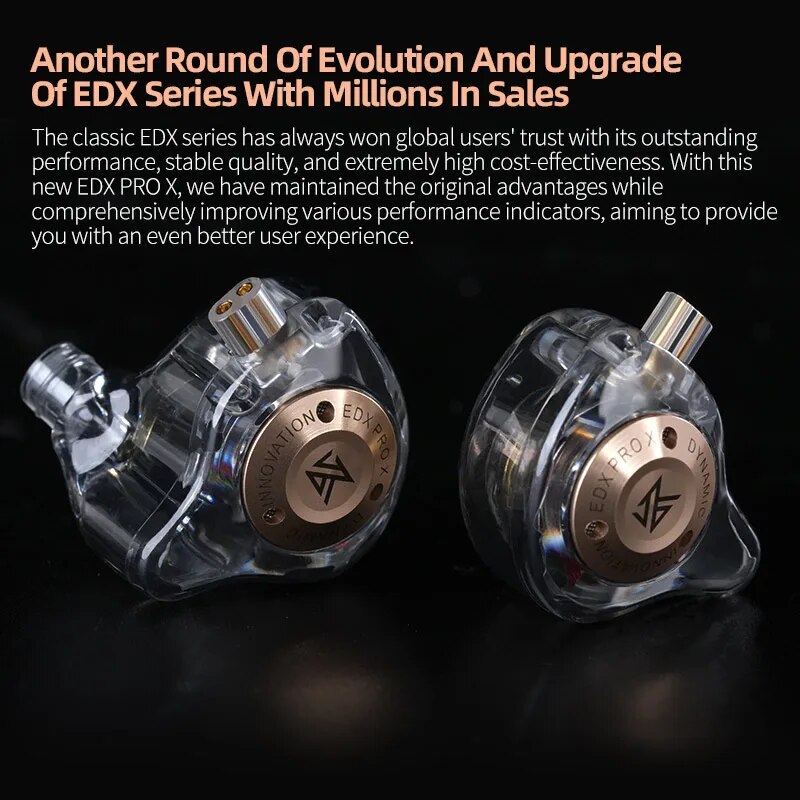 KZ-EDX PRO X Fones De Ouvido C - In Ear Monitors For Singers avaliação e preço