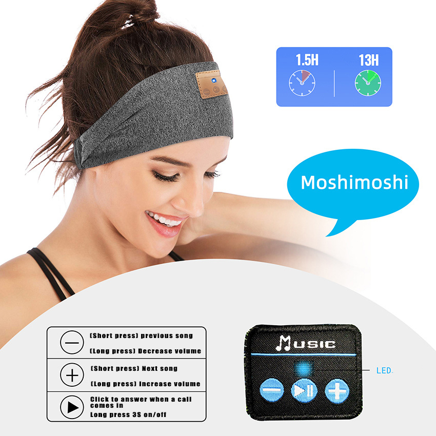 Bluetooth 5.0 esportes bandana - Sleep Mask Headphones Bluetooth avaliação e preço