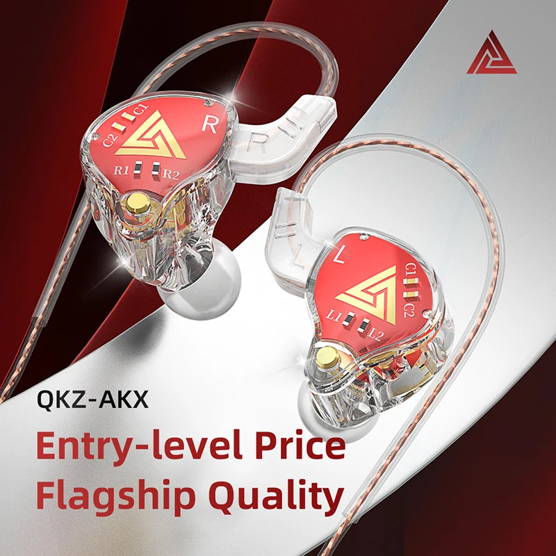 Fone de ouvido com fio QKZ AKX - In Ear Monitors For Singers avaliação e preço