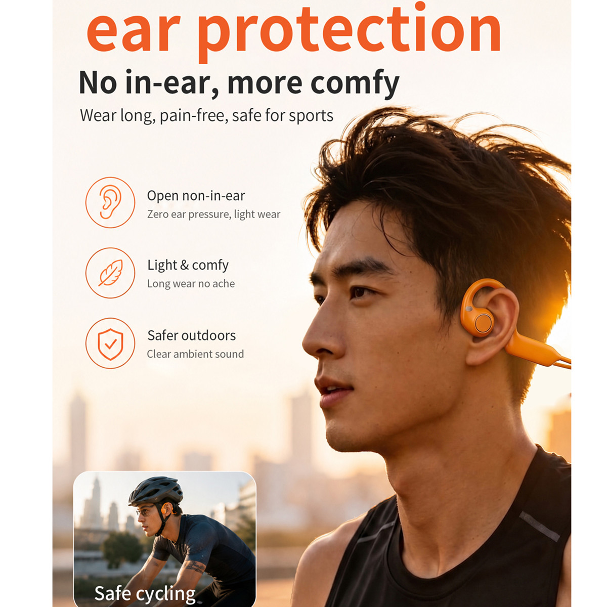 Novos Fones de Ouvido de Condu - Bone Conduction Running Headphones avaliação e preço