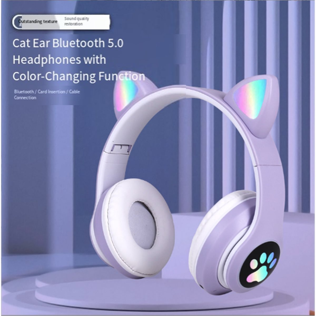 DT[Conjunto] D1585 - Fone de O - Cat Ear Bluetooth Headset Led avaliação e preço
